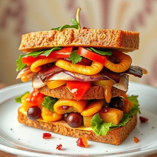 Image of a Gatsby, a South African submarine sandwich overflowing with fillings