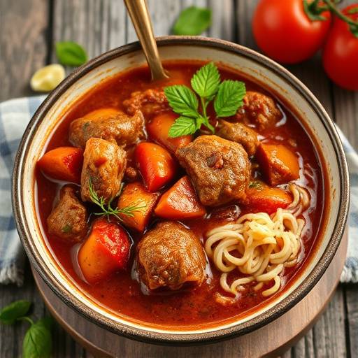 Image of Tomato Bredie, a tomato and mutton stew